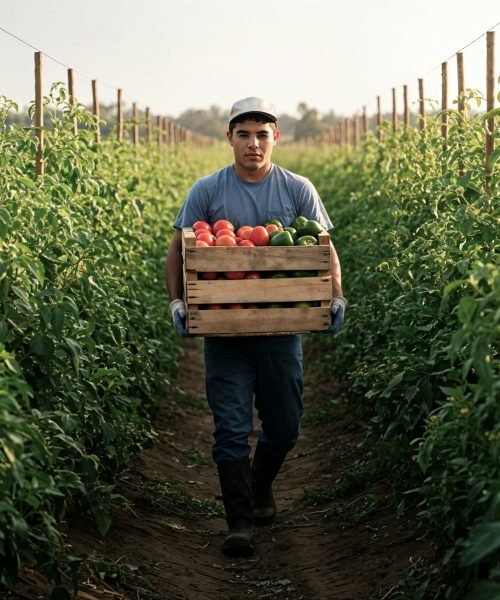 farmer-harvesting-tomatoes-avocados-field